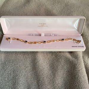 Brand new with tags genuine sapphire bracelet.